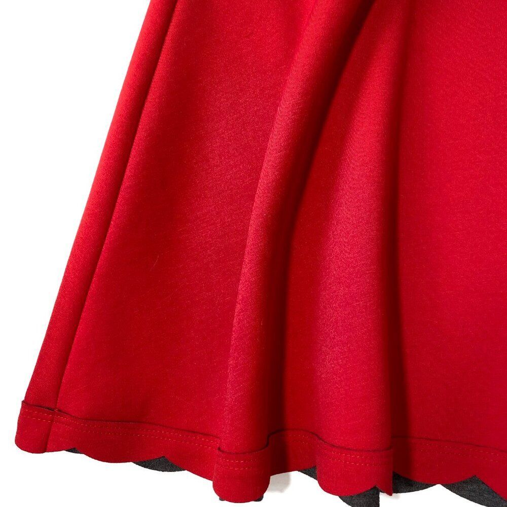 Betsey Johnson Scalloped Fit Flare Scuba Dress - Picture 5 of 9